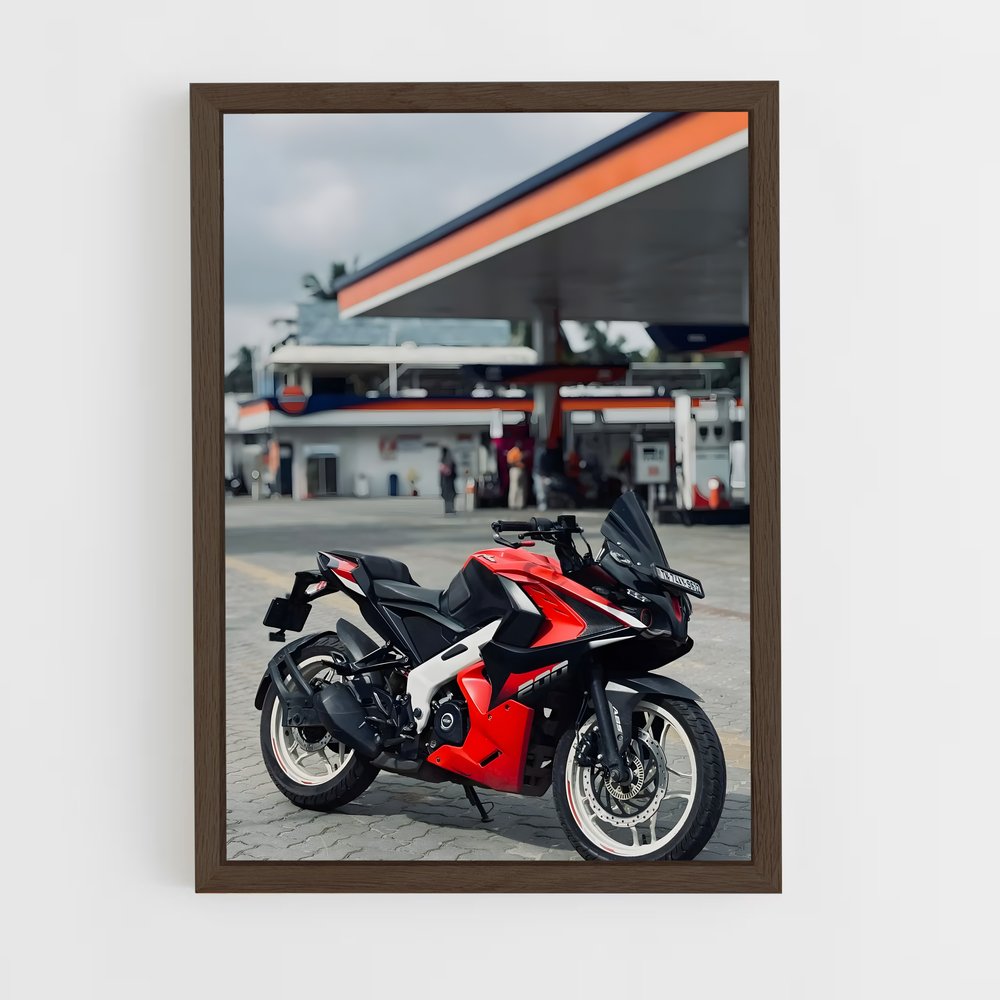 Poster Route 66 Red – affiche Aprilia (vue 5)